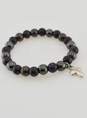 Gemsteone Bracelet - Hematite and Blue Sunstone