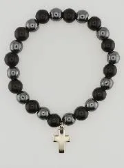 Gemstone Bracelet - Hematite and Golden Obsidian