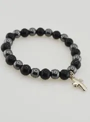 Gemstone Bracelet - Hematite and Golden Obsidian