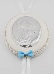 Christening Gift for a Boy - Cradle Medal Virgin and Child