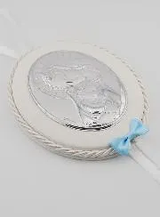 Christening Gift for a Boy - Cradle Medal Virgin and Child