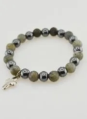 Gemstones Bracelet - Hematite and Labradorite