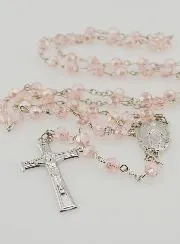 Miraculous Medal  Rosary - Pink