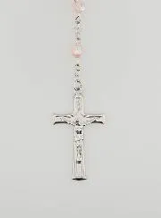 Miraculous Medal  Rosary - Pink