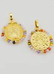 Miraculous Medal with Beads - 22mm