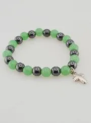 Gemstone Bracelet Hematite and Aventurine
