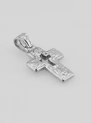 Openwork Cross Pendant in Stainless Steel - 25mm