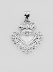 ex-voto pendant Silvery brass - 25mm