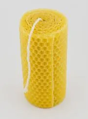 Natural Honeycomb Beeswax Candle - 10cm