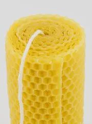 Natural Honeycomb Beeswax Candle - 10cm
