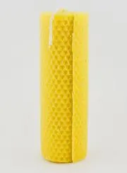 Natural Honeycomb Beeswax Candle - 15 cm