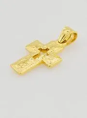 Openwork Cross Pendant in Stainless Steel - 25mm