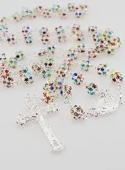 Miraculous Virgin Rosary Multicoloured Set Beads