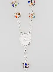 Miraculous Virgin Rosary Multicoloured Set Beads