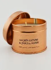 Handcrafted Scented Candle - Sacred Hearts of Jesus and Mary