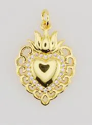 Ex-Voto Pendant in Golden Brass - 22mm