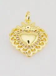 Ex-Voto Pendant in Golden Brass - 22mm