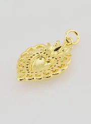 Ex-Voto Pendant in Golden Brass - 22mm