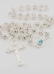 Miraculous Virgin Rosary Strass Beads