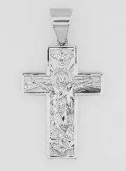 Stainless Steel Pilgrim's Cross - 35mm