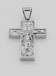 Stainless Steel Pilgrim's Cross - 35mm