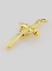 Entwined Cross Heart Pendant - 25mm