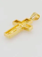 Pilgrim’s Cross in Golden Stainless Steel – 35mm