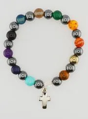 Gemstone Bracelet with Hematite