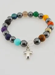 Gemstone Bracelet with Hematite