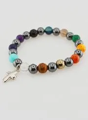 Gemstone Bracelet with Hematite