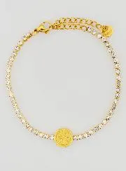 Saint Benedict Bracelet in Golden Stainless Steel