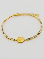 Saint Benedict Bracelet in Golden Stainless Steel