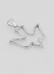 Silver Dove of the Holy Spirit Pendant - 18mm