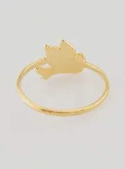 Gold-Plated Dove of Peace Ring - Size 58