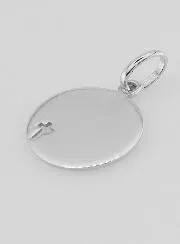 Silver Holy Spirit Medal with Cross - 15mm