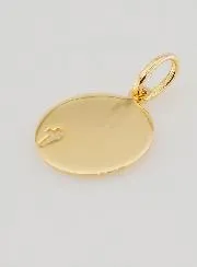 Gold Plated Medal Holy Spirit and Cross - 15mm