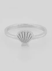 Silver Ring St. James's Shell - Size 58