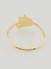 Gold-plated Dove of Peace Ring - Size 60