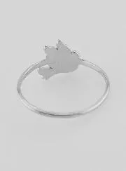 Silver Ring Dove of Peace - Size 60