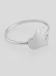 Silver Ring Dove of Peace - Size 58