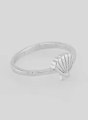 Silver Ring Scallop Shell Saint James of Compostela - Size 56