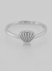 Silver Ring St. James's Shell - Size 60