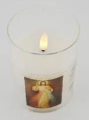 Battery-Operated Church Candle - Merciful Jesus