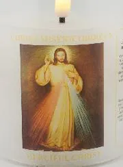 Battery-Operated Church Candle - Merciful Jesus