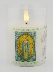 LED Votive Candle - Prayer to Our Lady of Lourdes