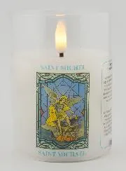 LED Votive Candle - Prayer to Saint Michael