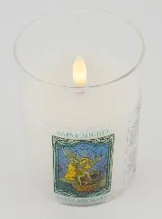 LED Votive Candle - Prayer to Saint Michael
