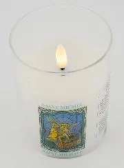 Battery-Operated Church Candle - Saint Michael