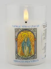 LED Votive Candle - Prayer to the Miraculous Virgin