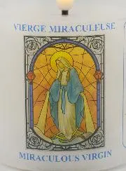 LED Votive Candle - Prayer to the Miraculous Virgin